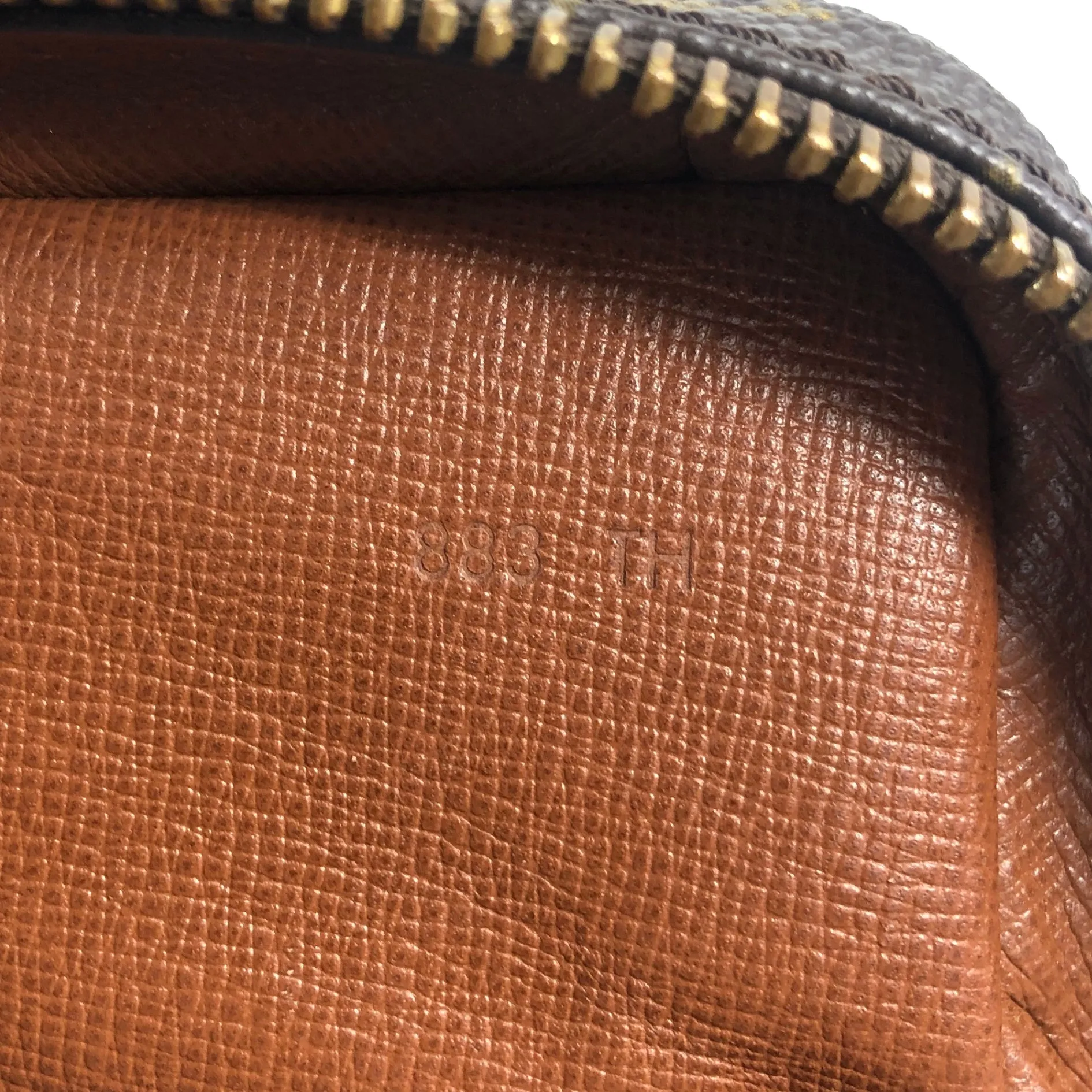 LOUIS VUITTON Monogram Shoulder bag Brown Vintage y5ytbv