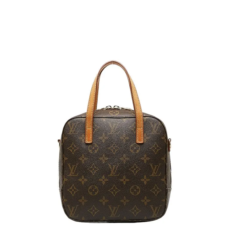 Louis Vuitton Monogram Spontaneous Handbag Shoulder Bag 2WAY M47500 Brown PVC Leather  Louis Vuitton