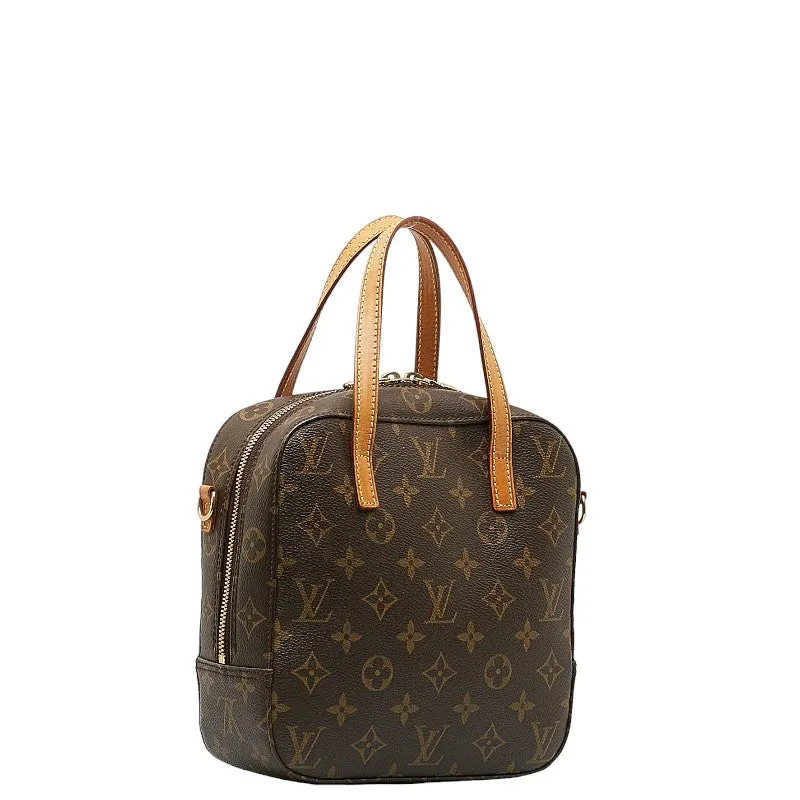 Louis Vuitton Monogram Spontaneous Handbag Shoulder Bag 2WAY M47500 Brown PVC Leather  Louis Vuitton