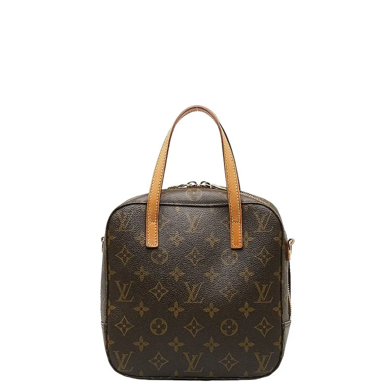 Louis Vuitton Monogram Spontaneous Handbag Shoulder Bag 2WAY M47500 Brown PVC Leather  Louis Vuitton