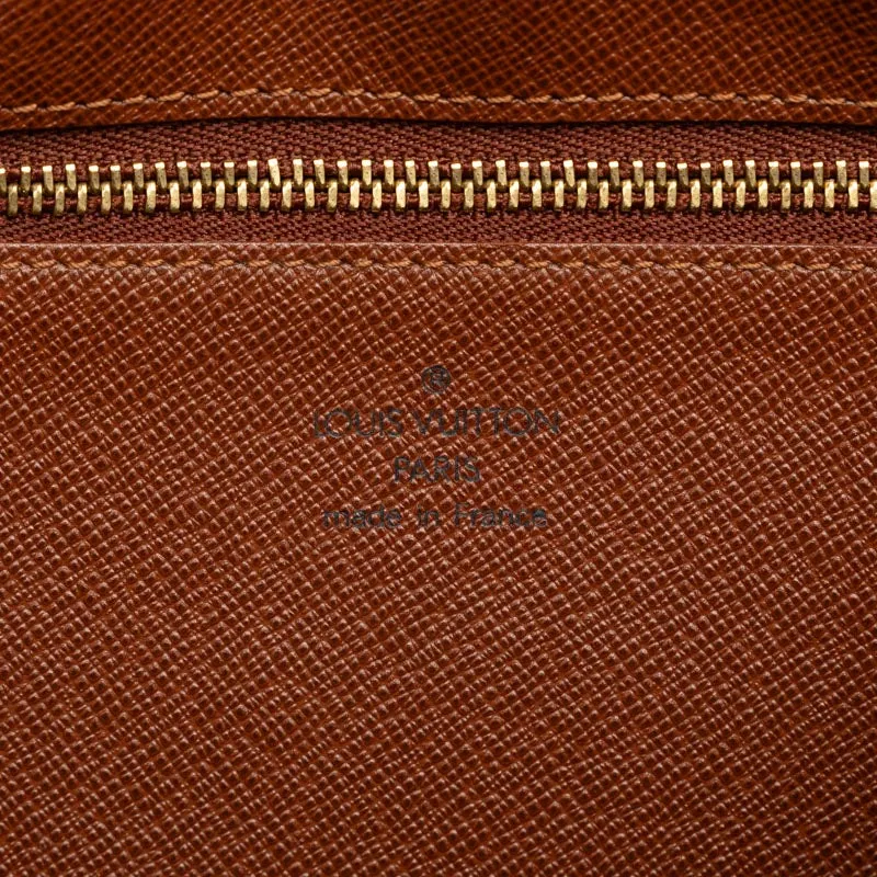 Louis Vuitton Monogram Trocadero 30 Slipper Shoulder Bag M51272 Brown PVC Leather Lady Louis Vuitton