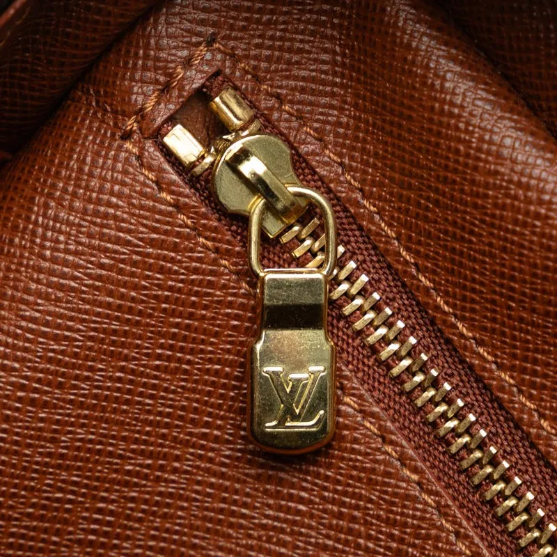 Louis Vuitton Monogram Trocadero 30 Slipper Shoulder Bag M51272 Brown PVC Leather Lady Louis Vuitton
