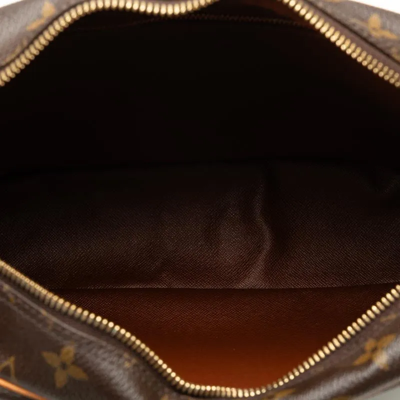 Louis Vuitton Monogram Trocadero 30 Slipper Shoulder Bag M51272 Brown PVC Leather Lady Louis Vuitton