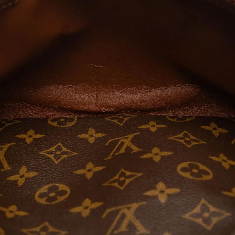 Louis Vuitton Monogram Trocadero 30 Slipper Shoulder Bag M51272 Brown PVC Leather Lady Louis Vuitton