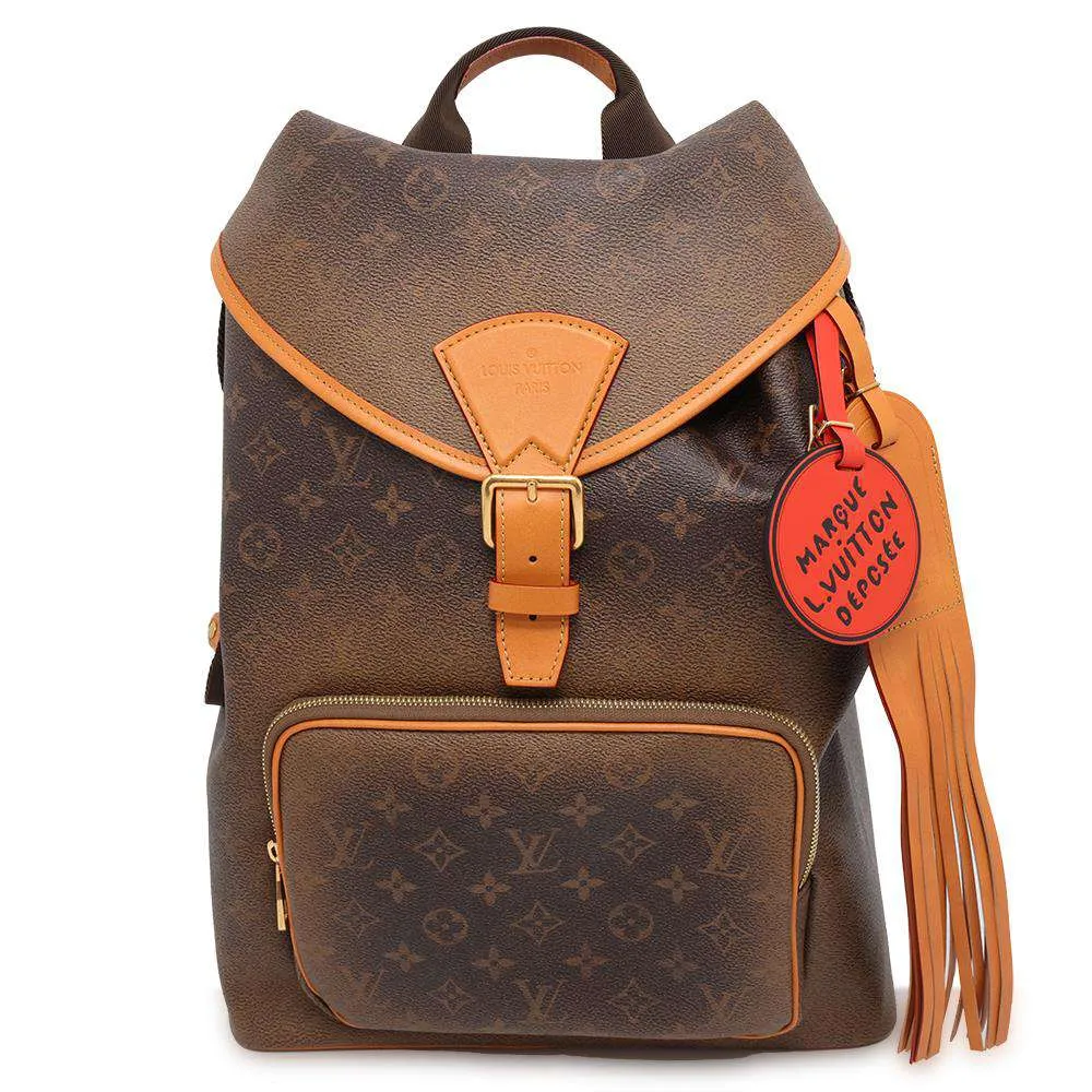 LOUIS VUITTON MontsourisBackpack BrownM11540 Monogram Dust Canvas