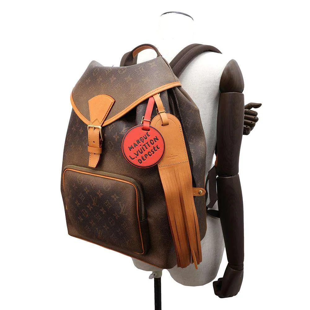 LOUIS VUITTON MontsourisBackpack BrownM11540 Monogram Dust Canvas