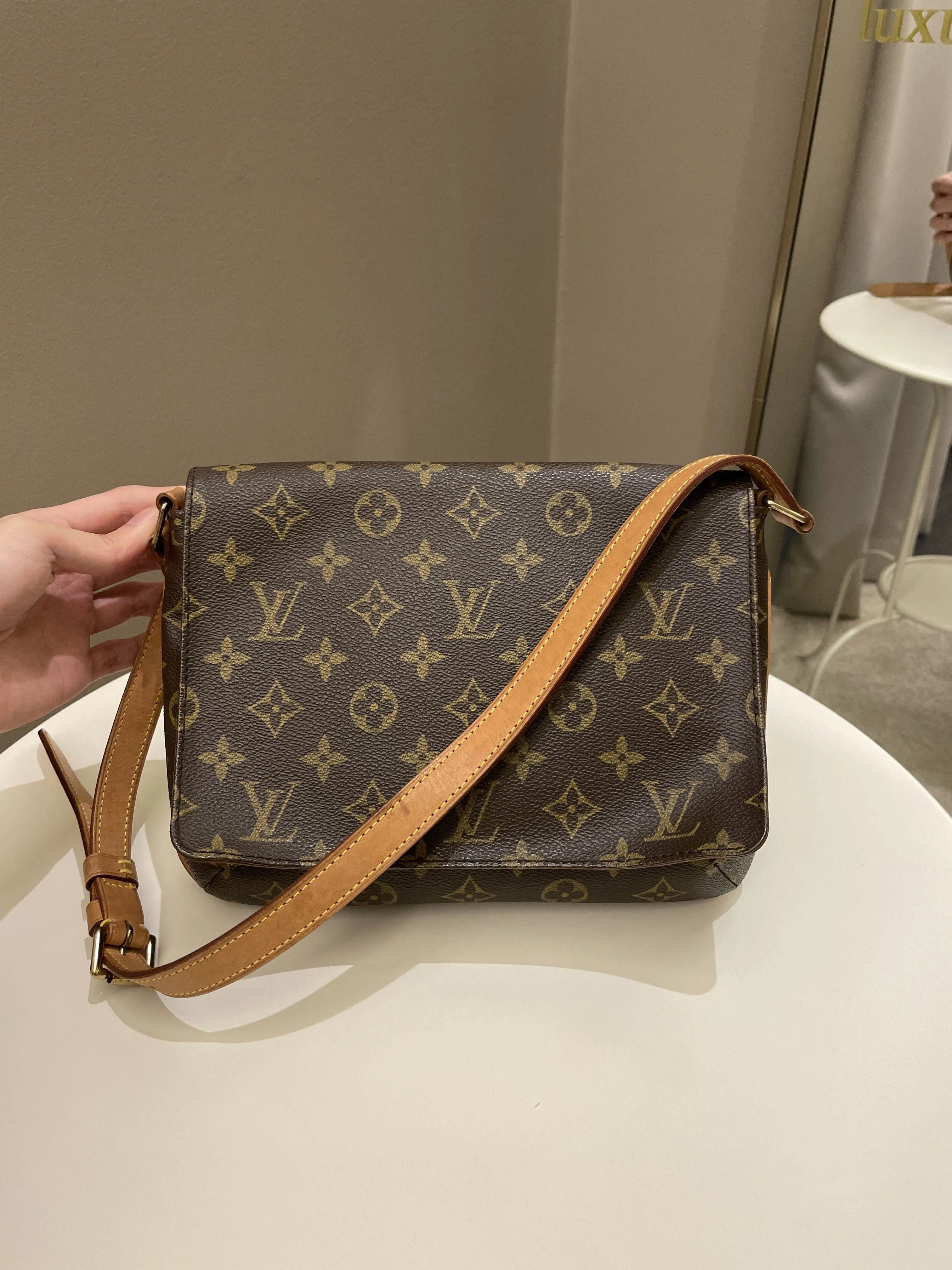 Louis Vuitton Musette Tango Shoulder Bag Monogram