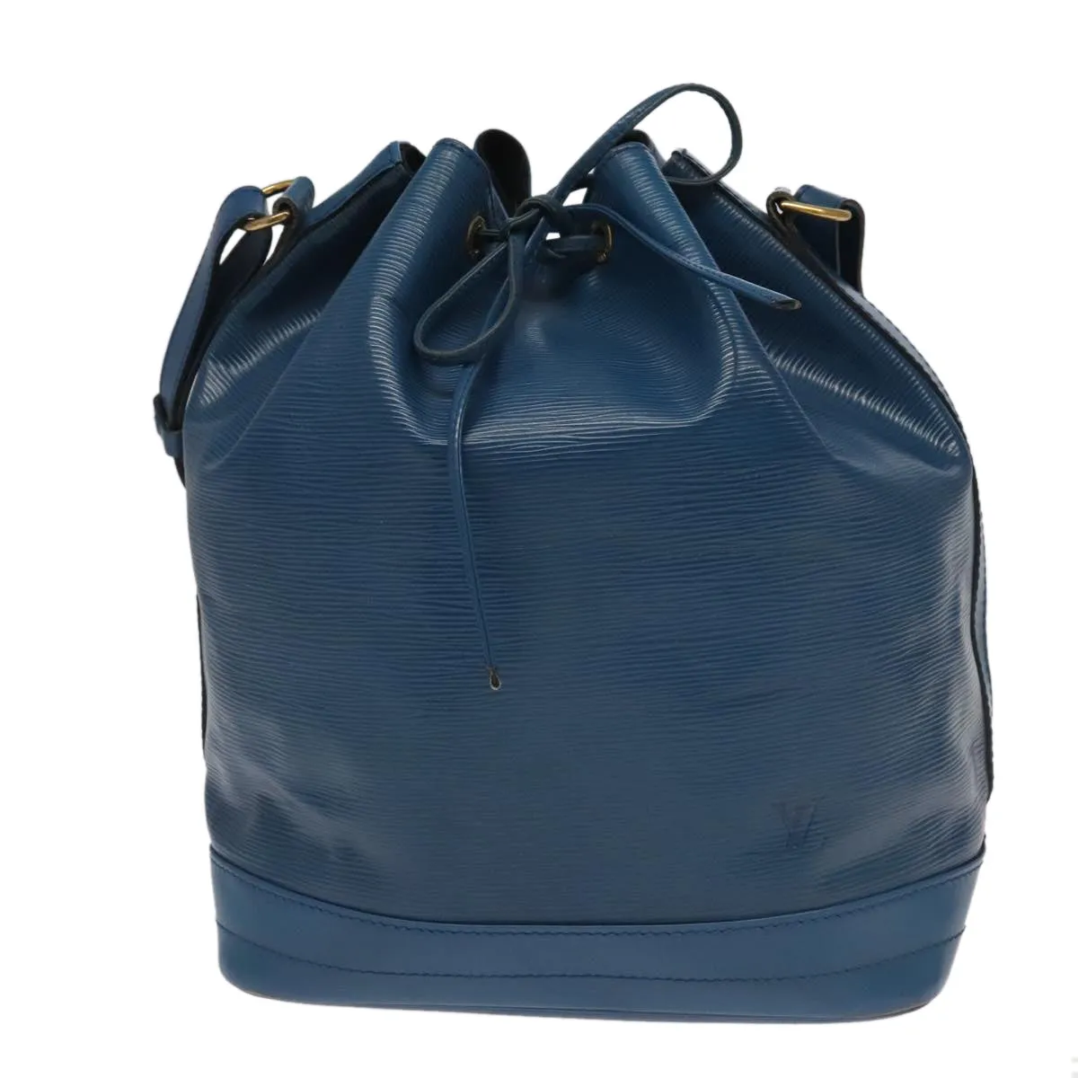 Louis Vuitton Noe Blue Leather Shoulder Bag