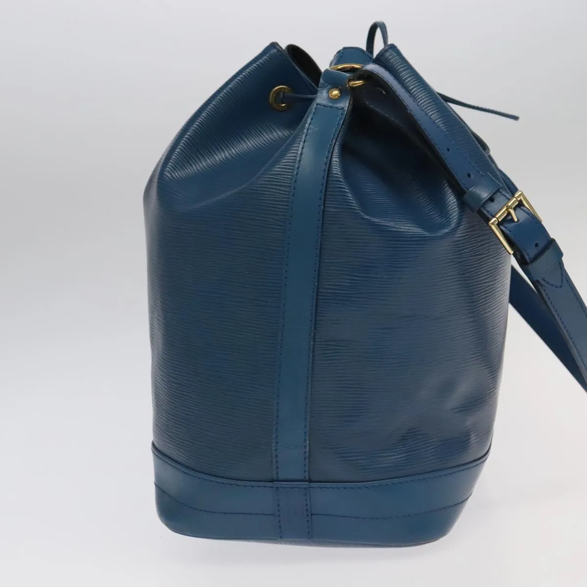 Louis Vuitton Noe Blue Leather Shoulder Bag