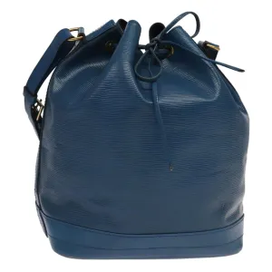 Louis Vuitton Noe Blue Leather Shoulder Bag