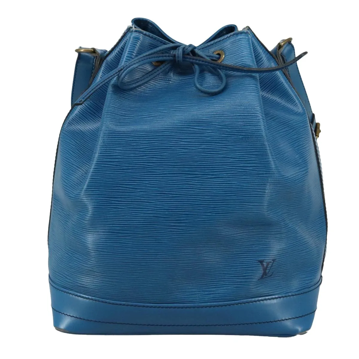 Louis Vuitton Noe Blue Leather Shoulder Bag
