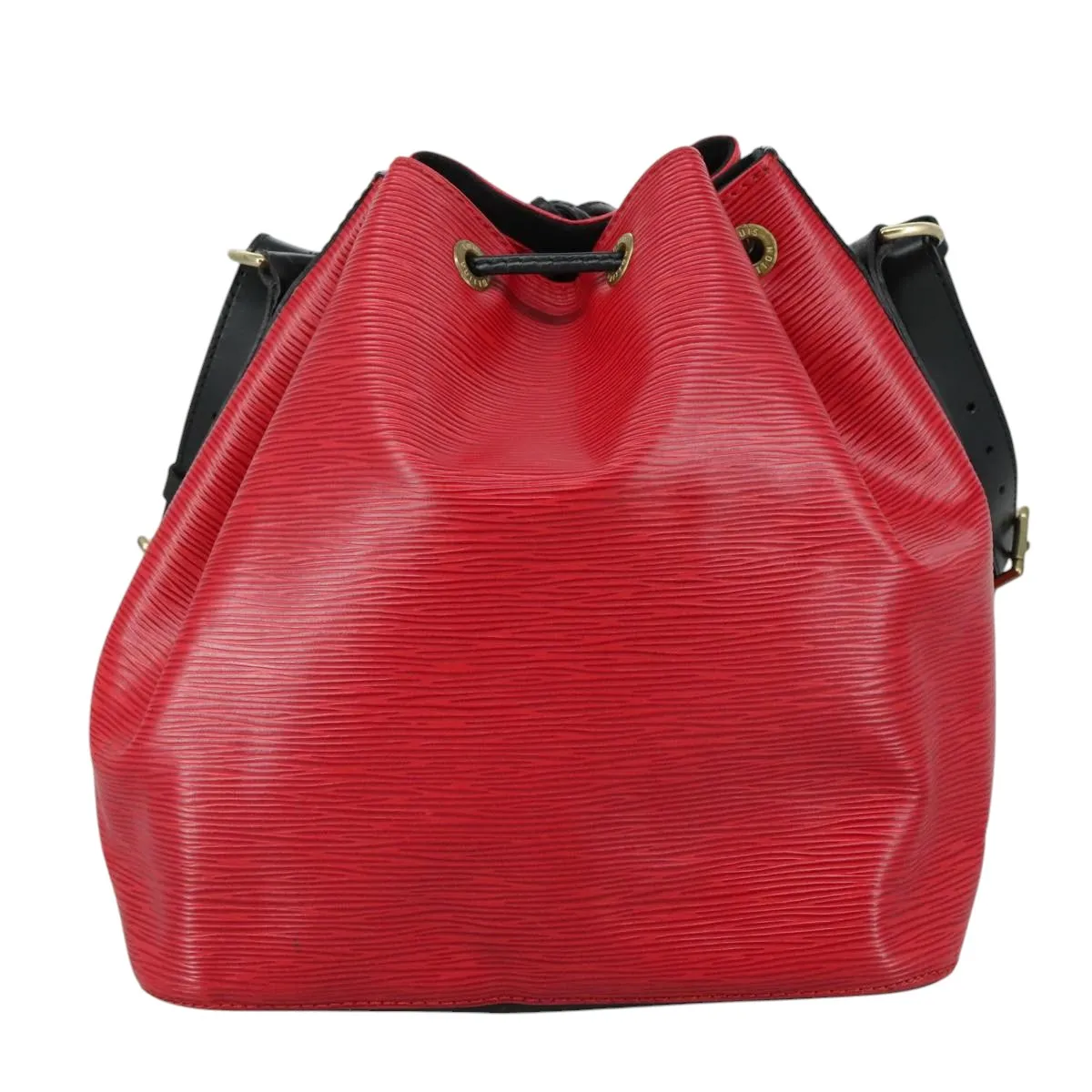Louis Vuitton Noe Red Leather Shoulder Bag