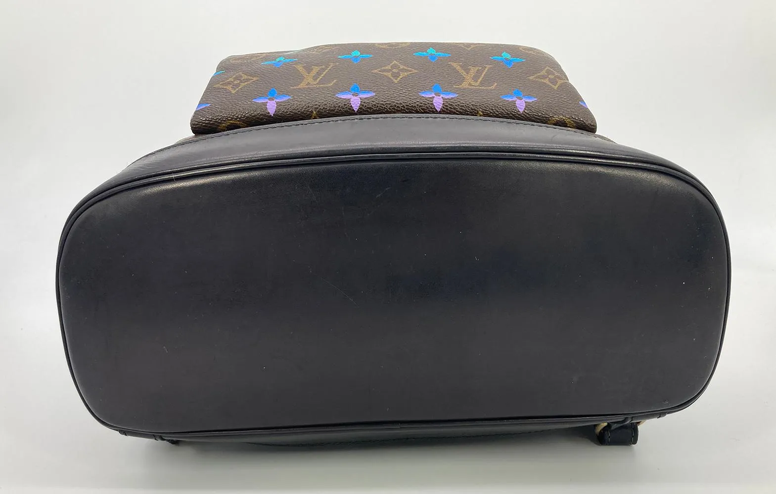 LOUIS VUITTON OOAK Hand Painted Leather Wrapped Montsouris GM Backpack