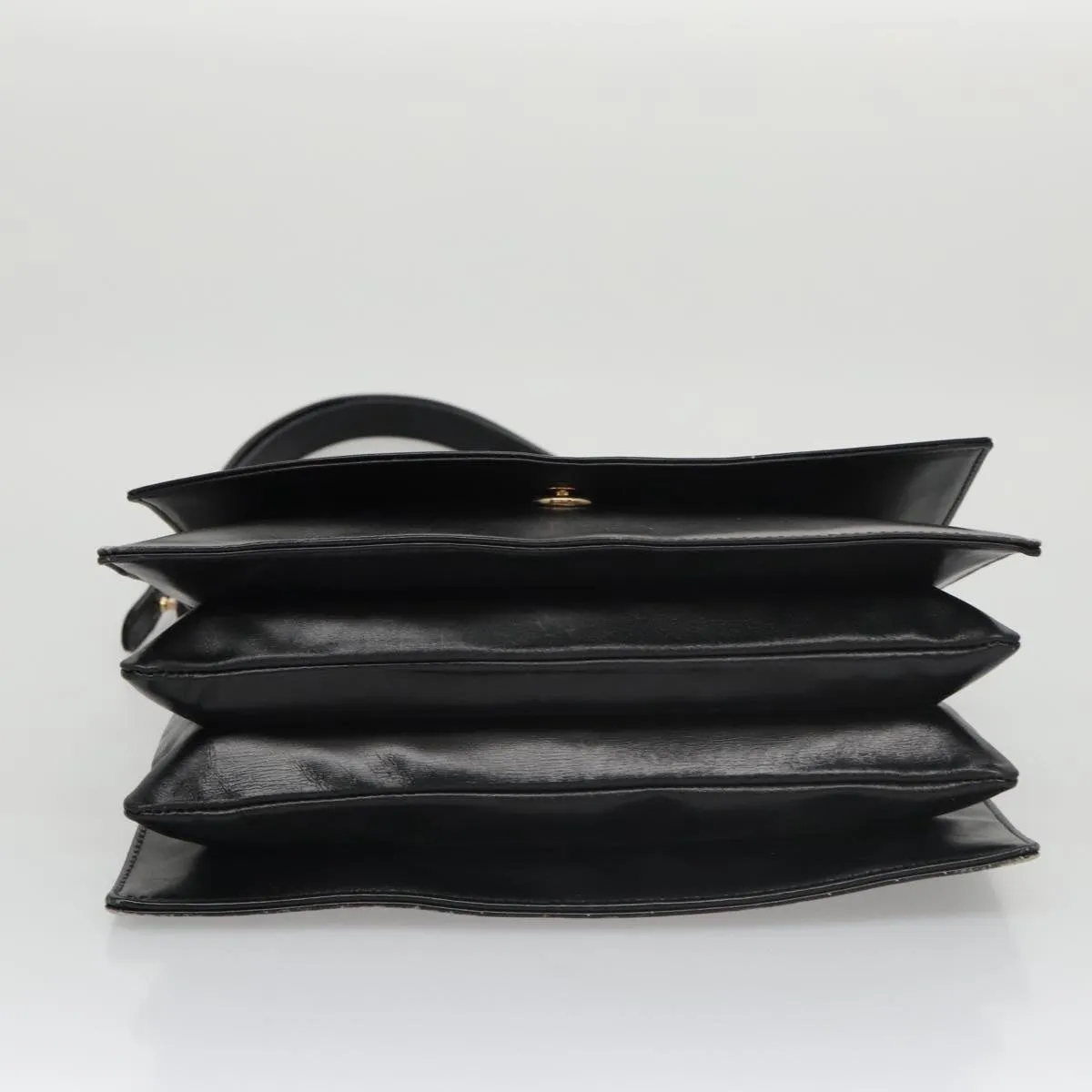 LOUIS VUITTON Opera Line Delph Shoulder Bag Leather Black M63932 LV 105118
