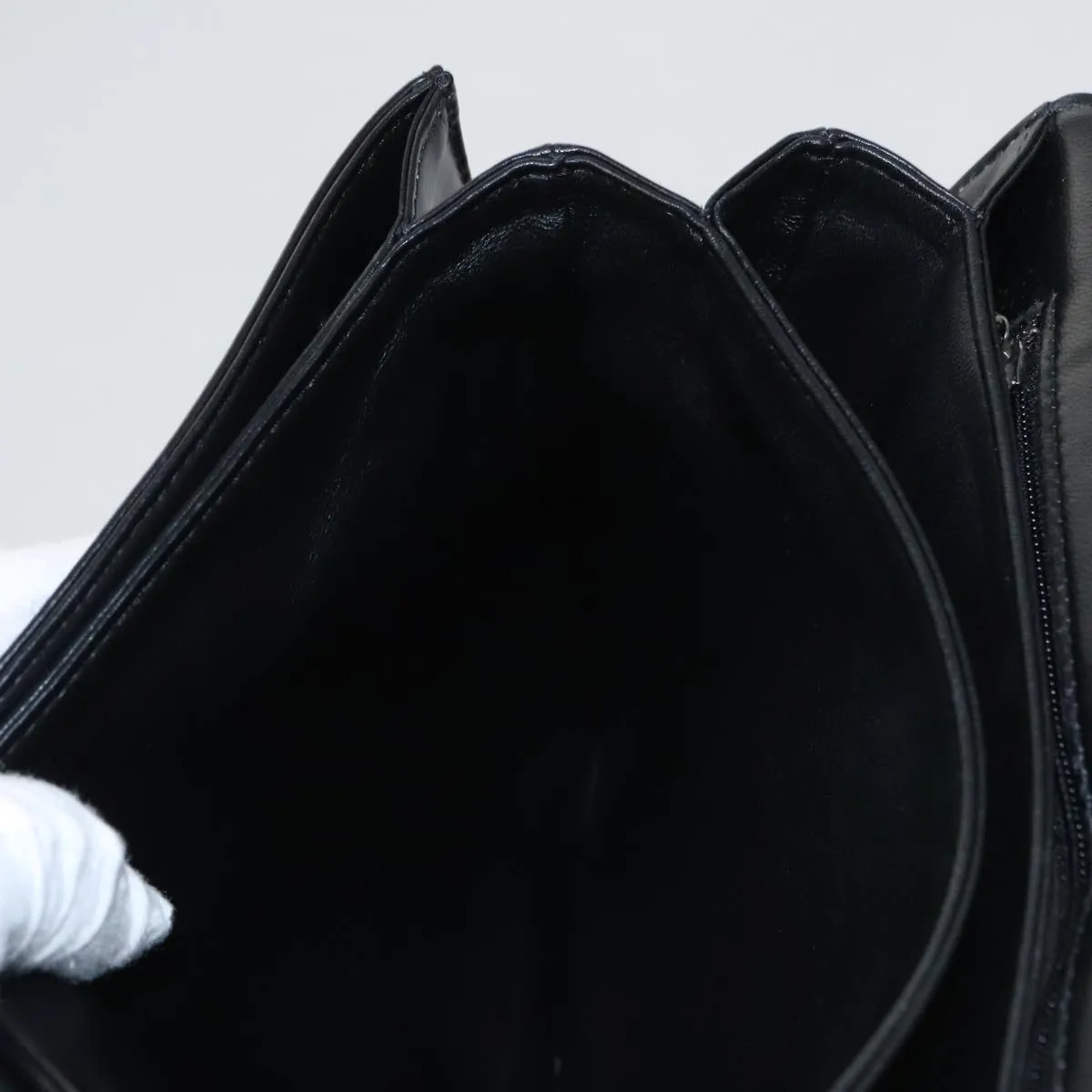LOUIS VUITTON Opera Line Delph Shoulder Bag Leather Black M63932 LV 105118
