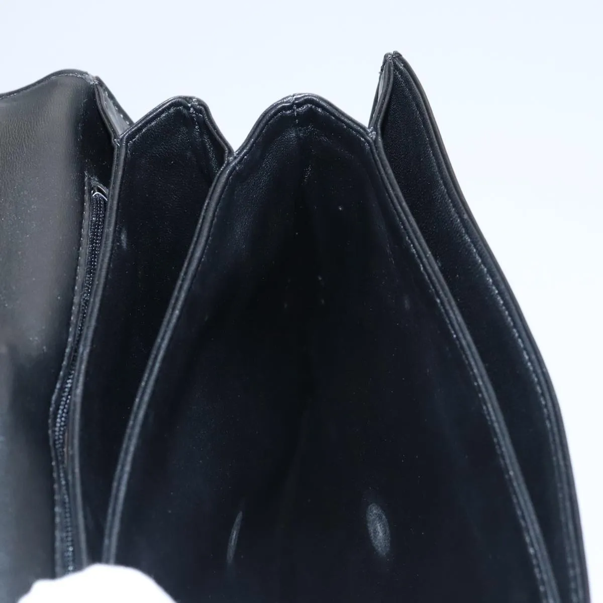 LOUIS VUITTON Opera Line Delph Shoulder Bag Leather Black M63932 LV 105118
