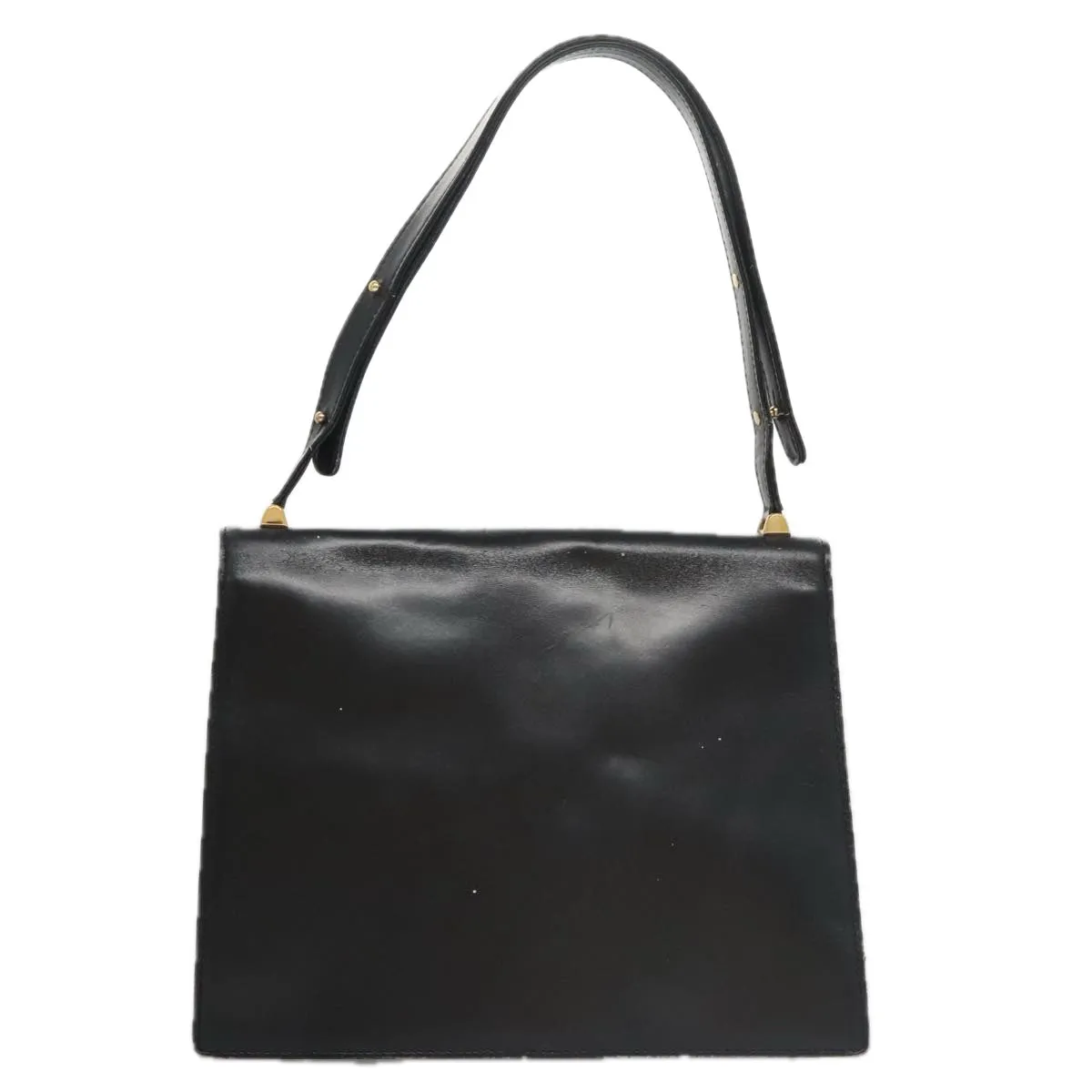 LOUIS VUITTON Opera Line Delph Shoulder Bag Leather Black M63932 LV 105118