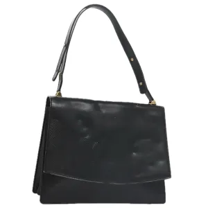 LOUIS VUITTON Opera Line Delph Shoulder Bag Leather Black M63932 LV 105118