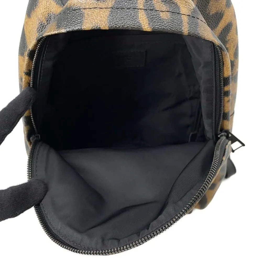 LOUIS VUITTON Palm Springs Backpack Noir/Brown M52020 Animal print Size PM