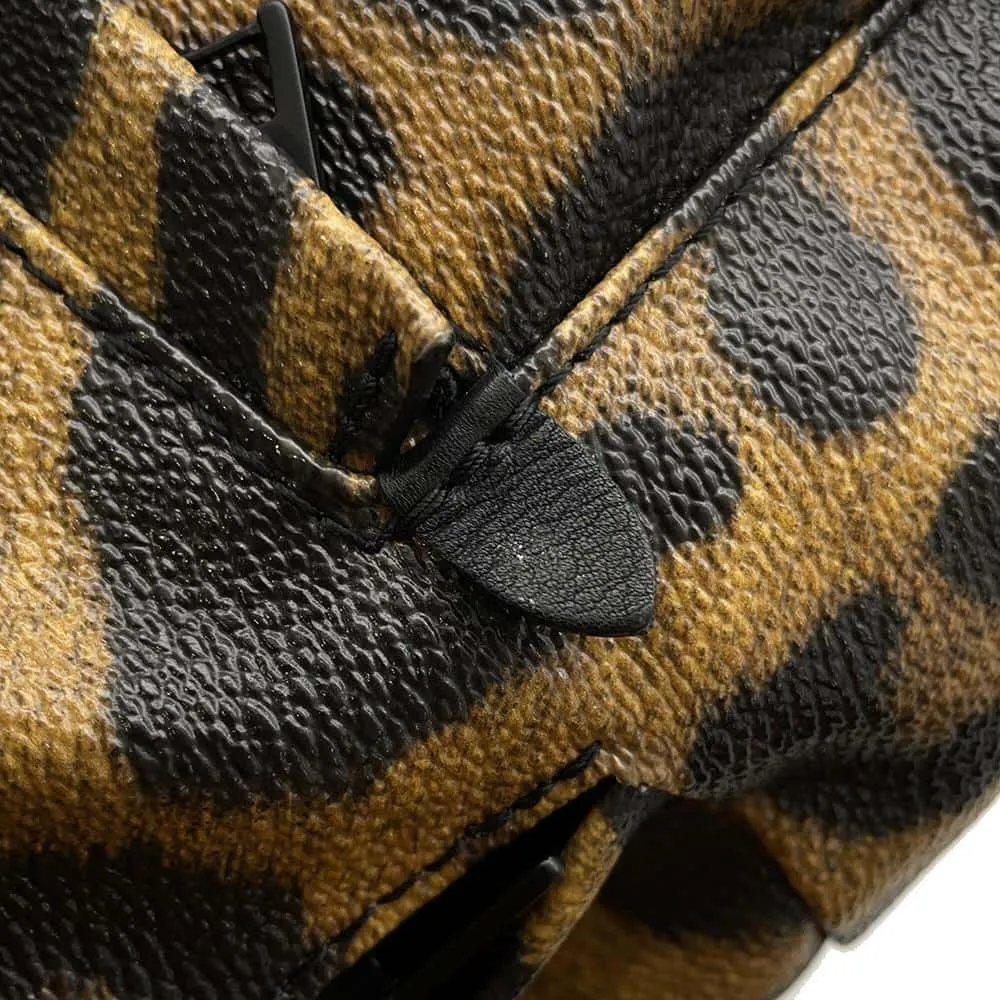 LOUIS VUITTON Palm Springs Backpack Noir/Brown M52020 Animal print Size PM