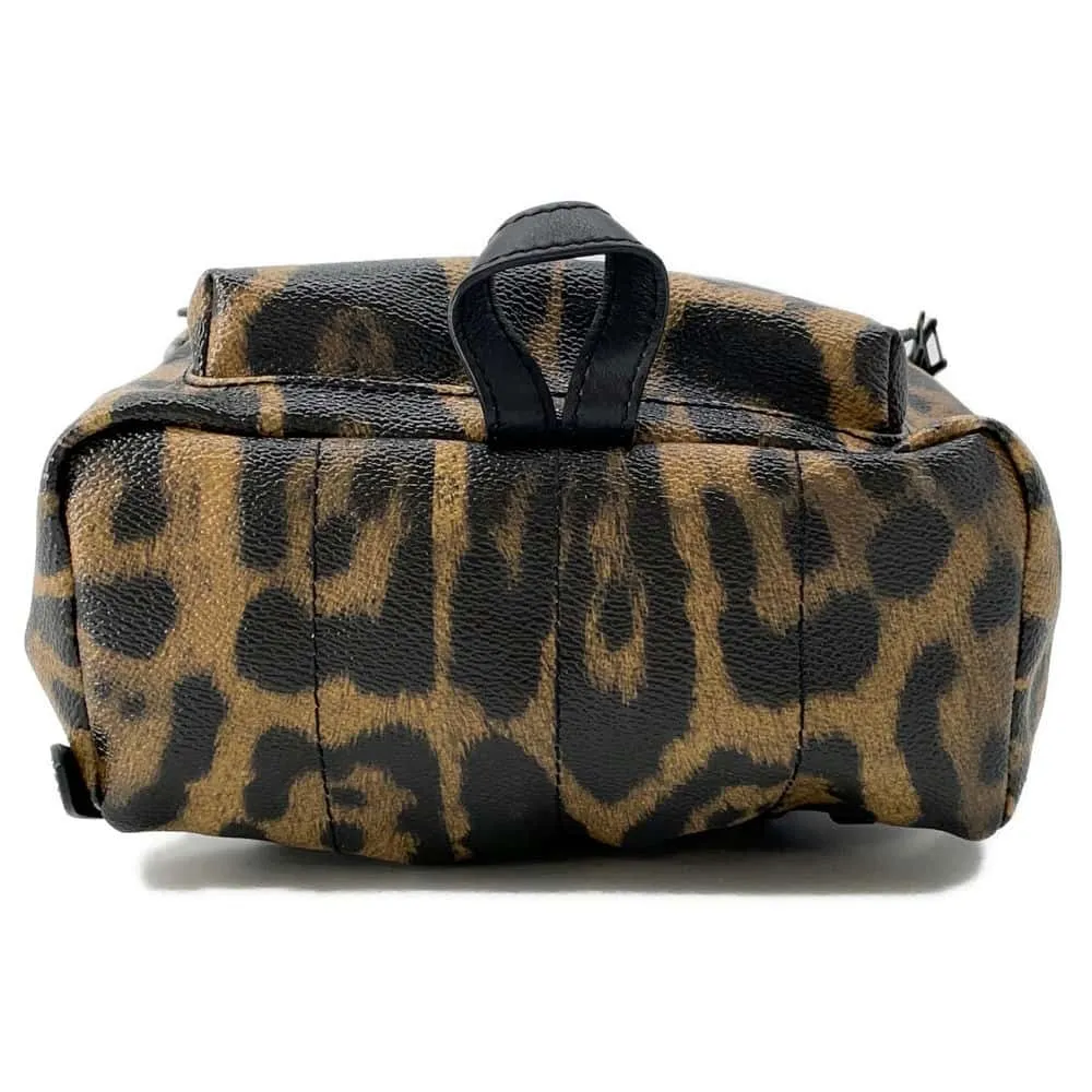 LOUIS VUITTON Palm Springs Backpack Noir/Brown M52020 Animal print Size PM