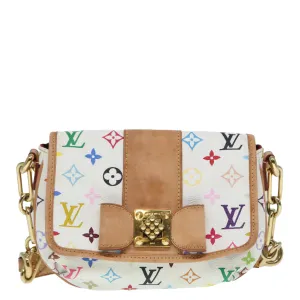 Louis Vuitton Patti White Canvas Shoulder Bag
