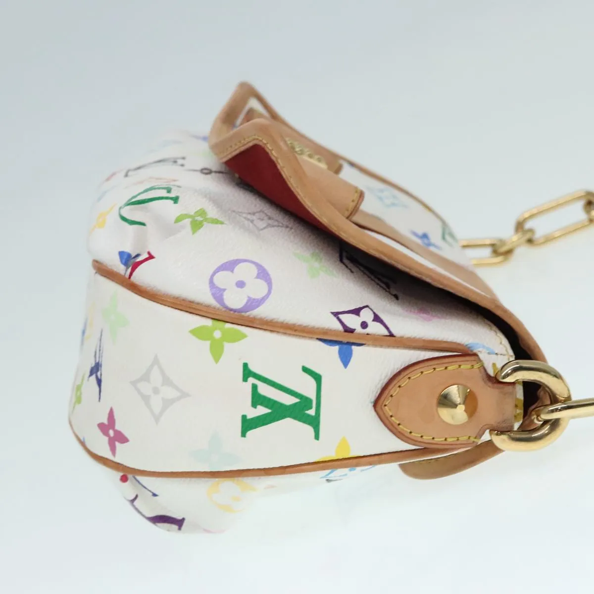 Louis Vuitton Patti White Canvas Shoulder Bag