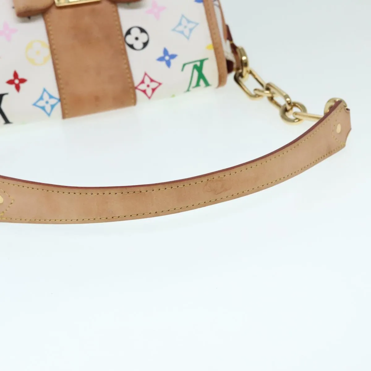 Louis Vuitton Patti White Canvas Shoulder Bag