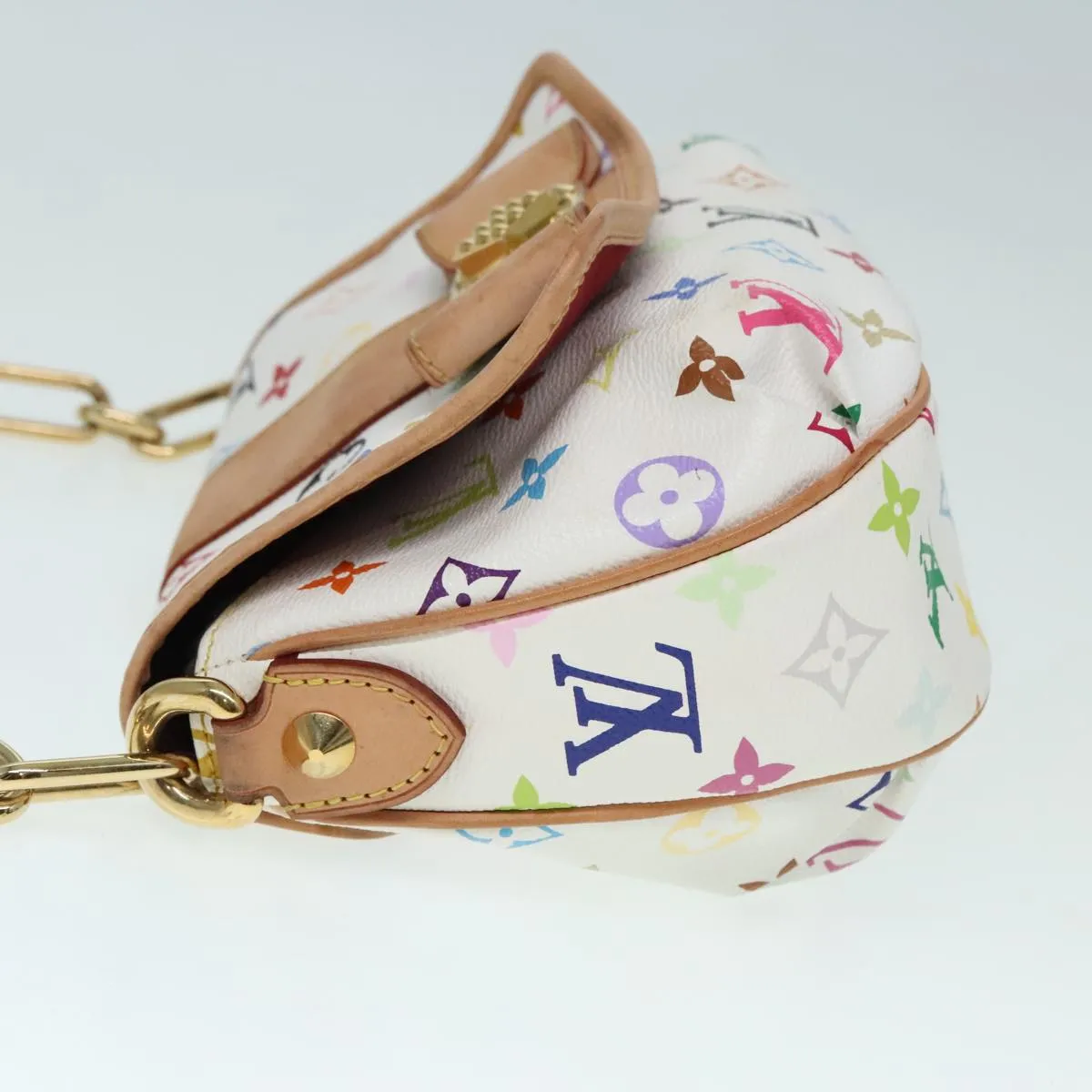 Louis Vuitton Patti White Canvas Shoulder Bag