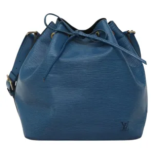 Louis Vuitton Petit No Blue Leather Shoulder Bag