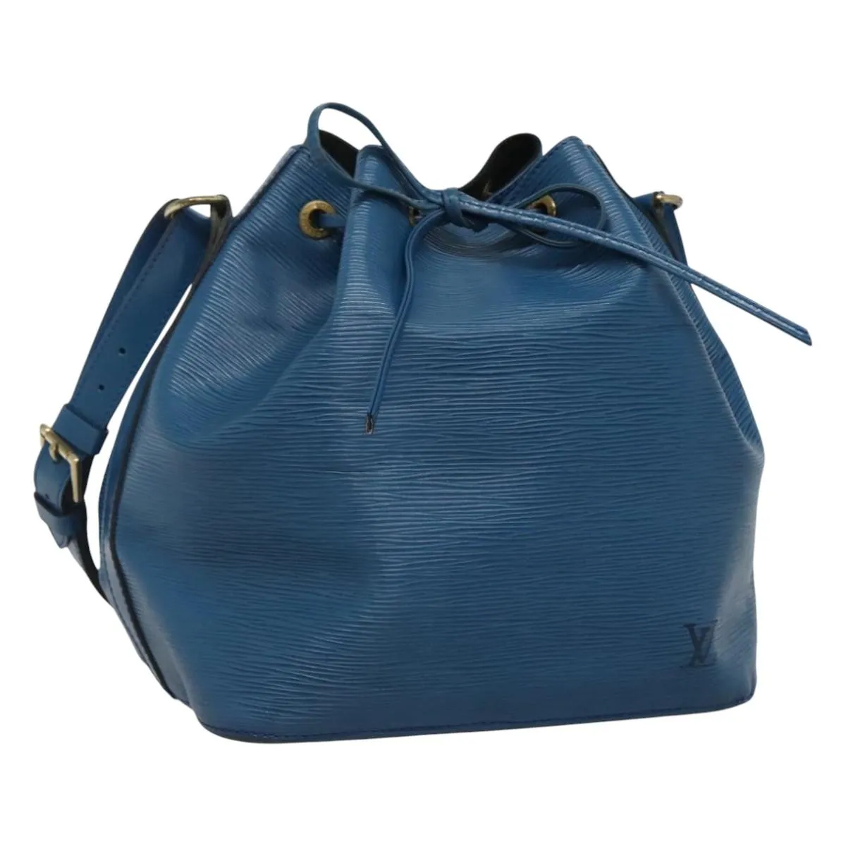 Louis Vuitton Petit No Blue Leather Shoulder Bag