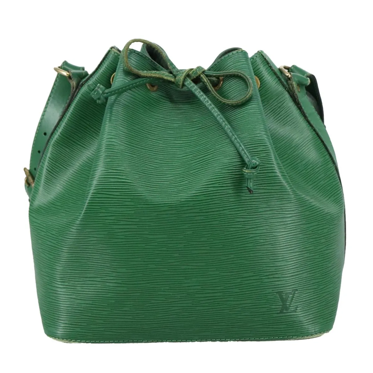 Louis Vuitton Petit No Green Leather Shoulder Bag