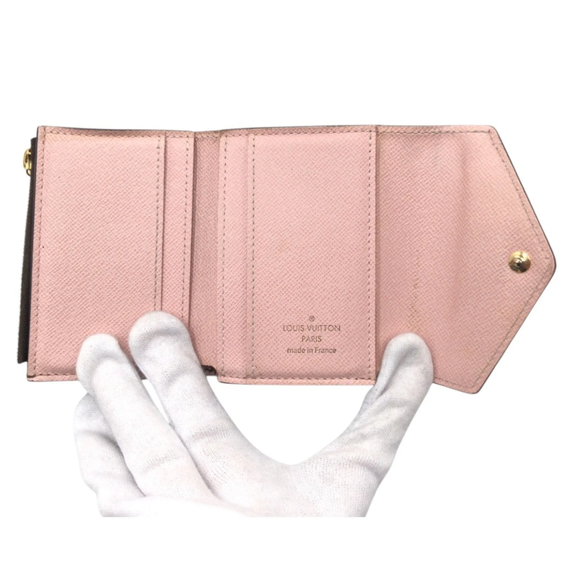 Louis Vuitton pink Rose Ballerine Pvc Wallet (Tri-Fold) (Pre-Owned)