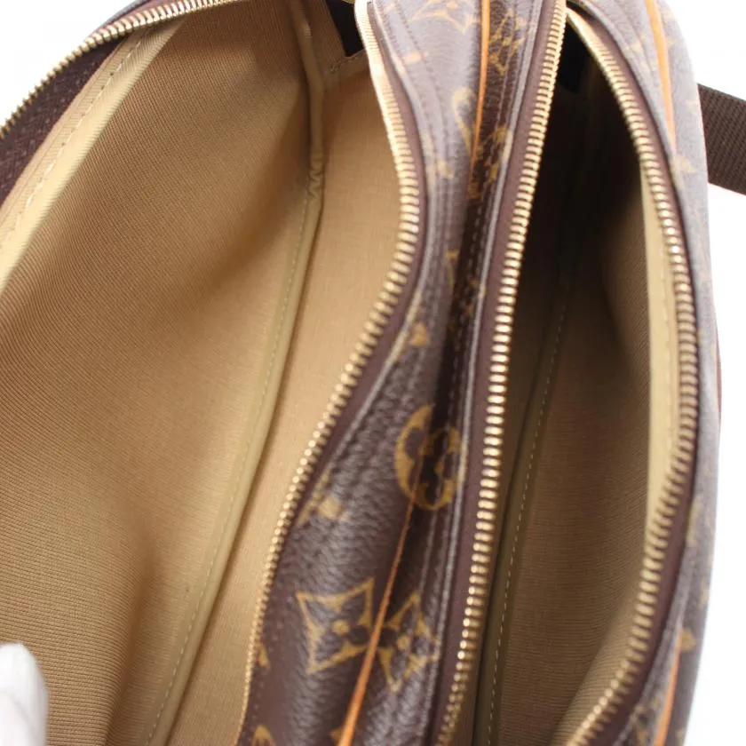 Louis Vuitton Reporter PM Monogram Brown PVC Leather Shoulder Bag