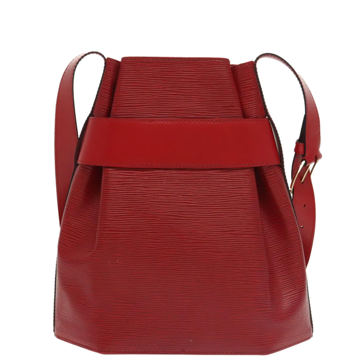 Louis Vuitton Sac D'paule Red Leather Shoulder Bag