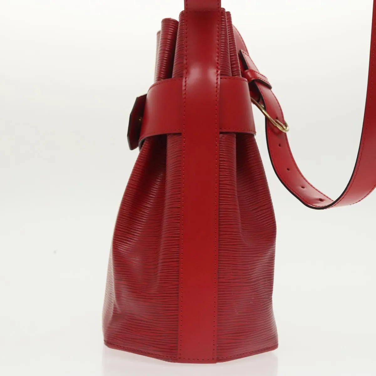Louis Vuitton Sac D'paule Red Leather Shoulder Bag