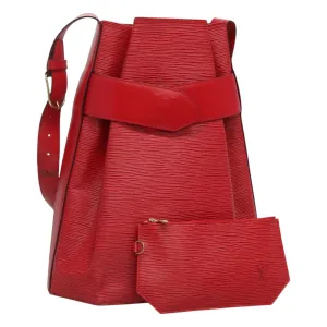 Louis Vuitton Sac D'paule Red Leather Shoulder Bag