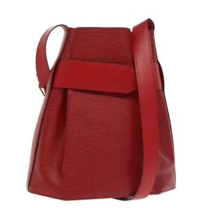 Louis Vuitton Sac D'paule Red Leather Shoulder Bag
