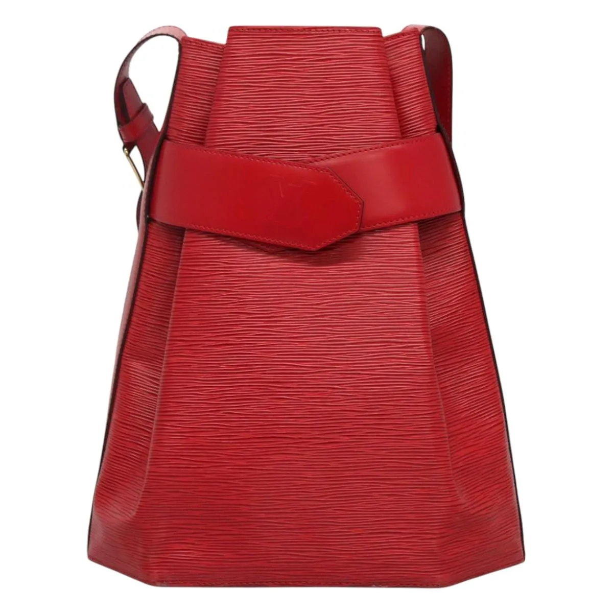 Louis Vuitton Sac D'paule Red Leather Shoulder Bag