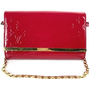 LOUIS VUITTON Shoulder Bag M90092 Monogram Vernis Canvas pink Monogram Vernis Clutch Ana Women