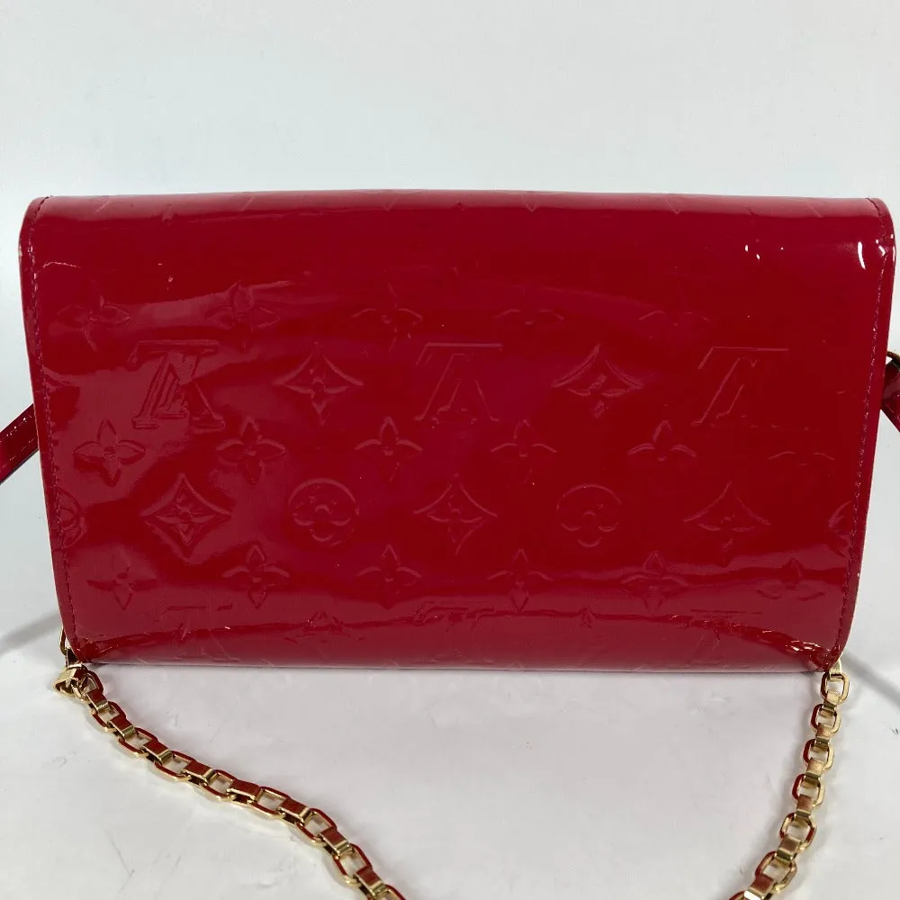 LOUIS VUITTON Shoulder Bag M90092 Monogram Vernis Canvas pink Monogram Vernis Clutch Ana Women