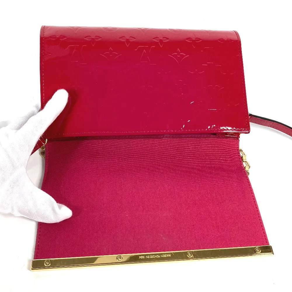 LOUIS VUITTON Shoulder Bag M90092 Monogram Vernis Canvas pink Monogram Vernis Clutch Ana Women