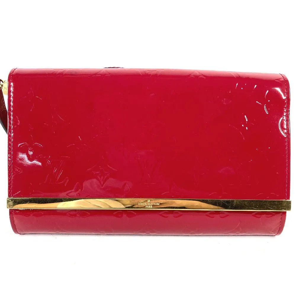 LOUIS VUITTON Shoulder Bag M90092 Monogram Vernis Canvas pink Monogram Vernis Clutch Ana Women