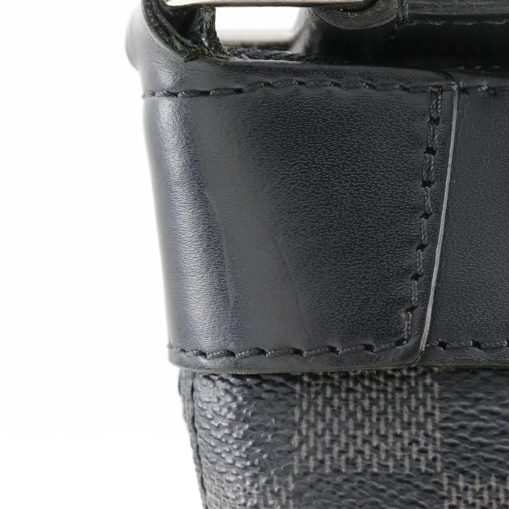 LOUIS VUITTON Shoulder Bag N40003 Damier Grafitto Canvas black Mick PM