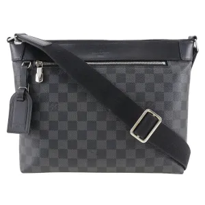LOUIS VUITTON Shoulder Bag N40003 Damier Grafitto Canvas black Mick PM