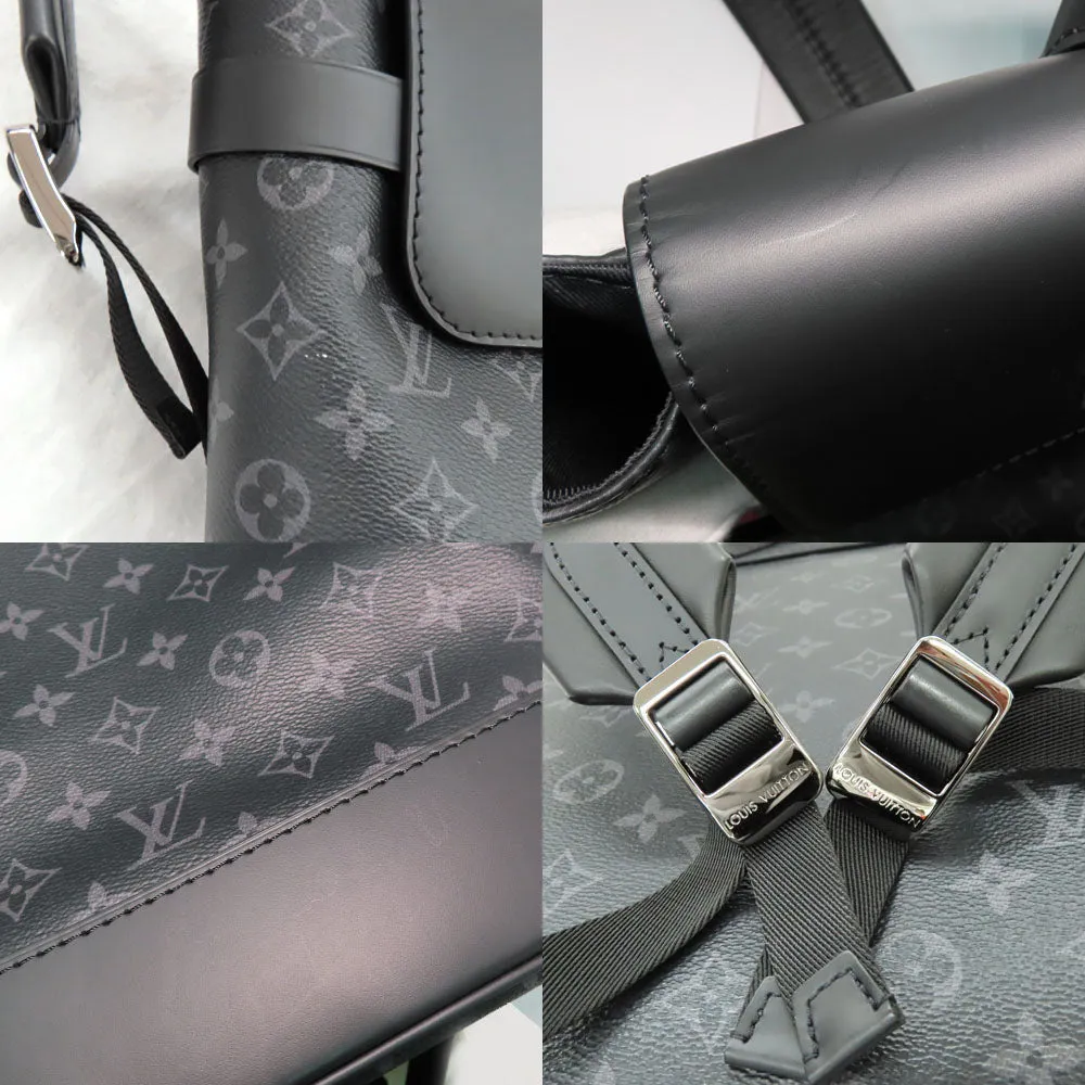 Louis Vuitton Steamer Backpack M44052 Monogram Eclipse Lounge Black Gr Leather   Beauty