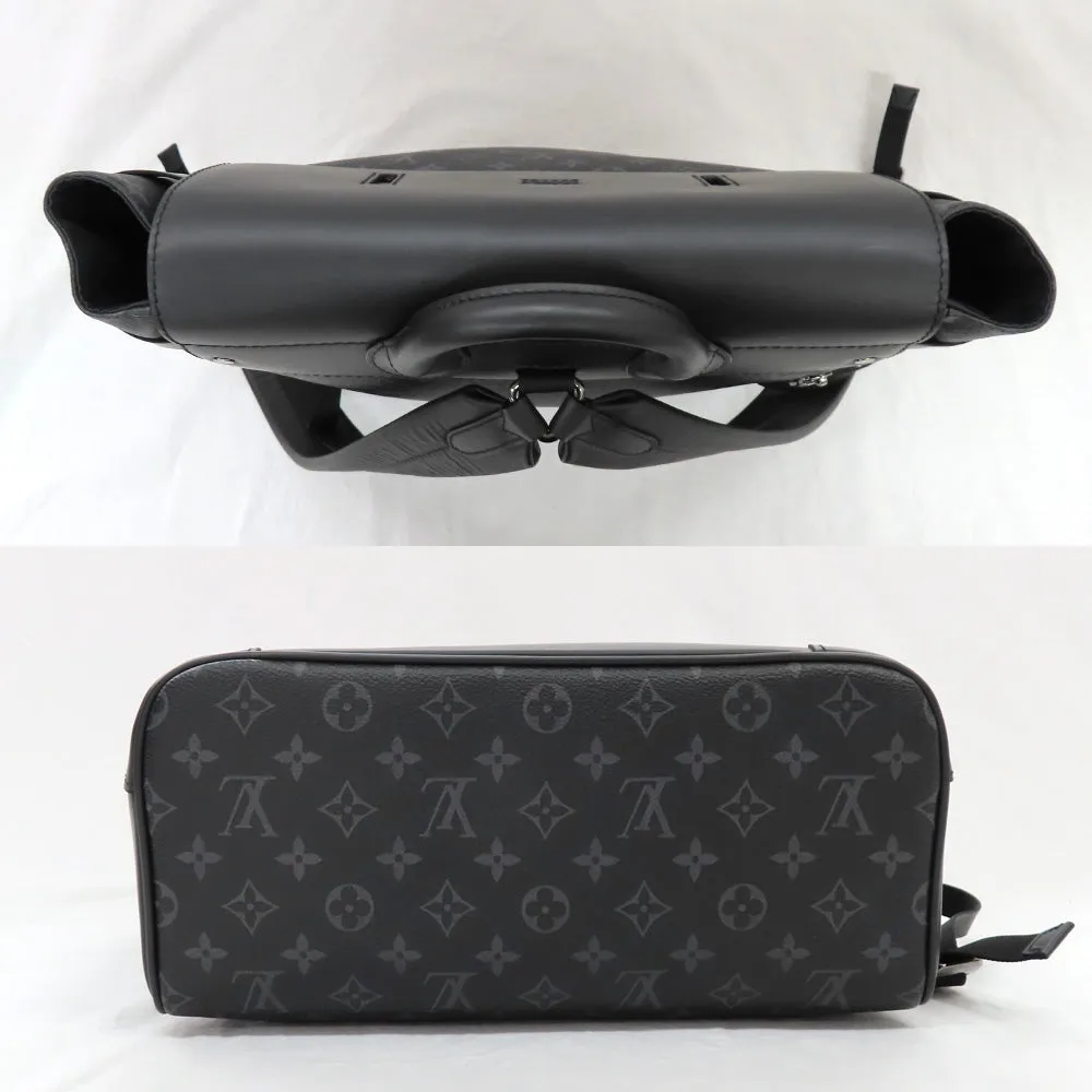 Louis Vuitton Steamer Backpack M44052 Monogram Eclipse Lounge Black Gr Leather   Beauty