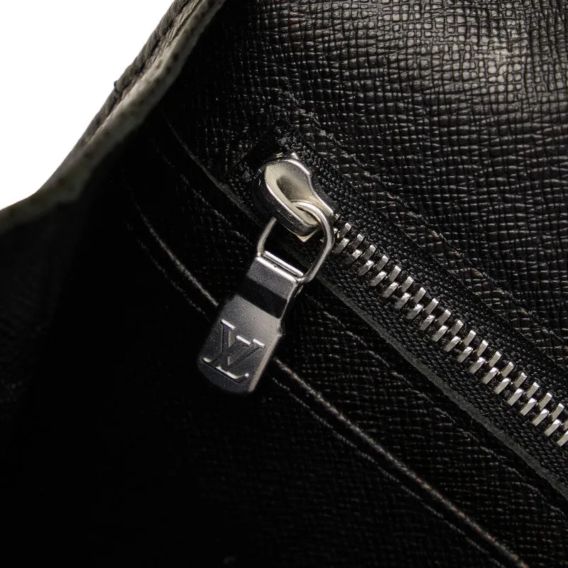 Louis Vuitton Taiga Selenga Backpack Second Bag M30782  Black Leather Men LOUIS VUITTON