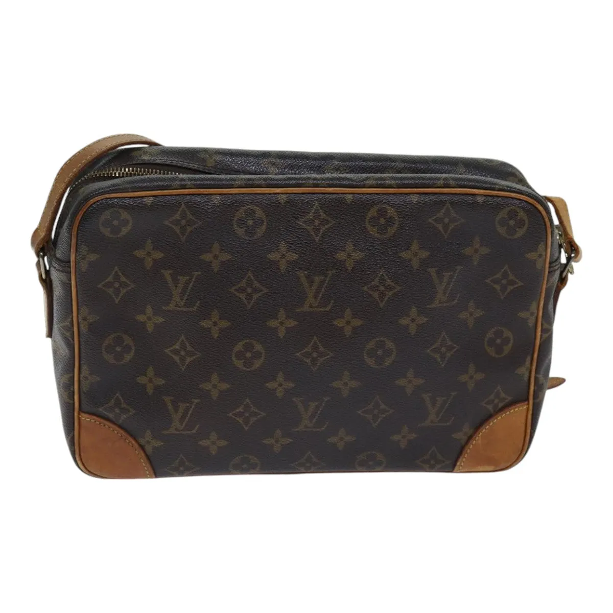 Louis Vuitton Trocadro Brown Canvas Shoulder Bag