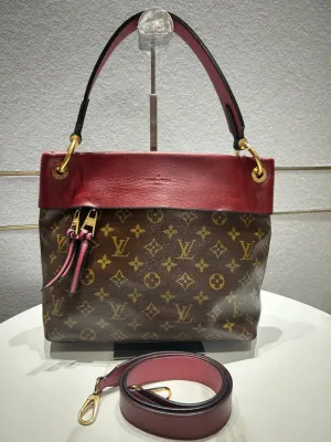 Louis Vuitton Tuileries Besace Brown Red Monogram Canvas Shoulder Bag